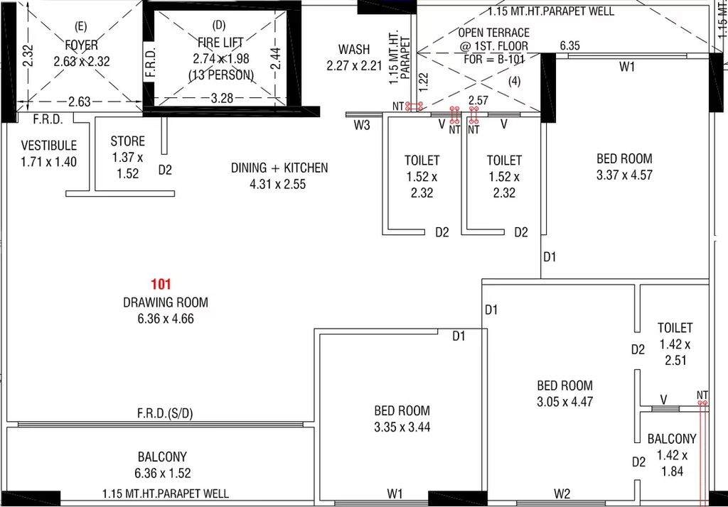 3 BHK Flat in Status Altezza in Shilaj, Ahmedabad - Image 917747