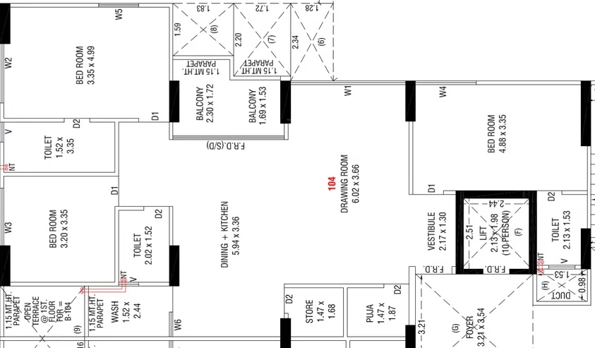 3 BHK Flat in Status Altezza in Shilaj, Ahmedabad - Image 917749