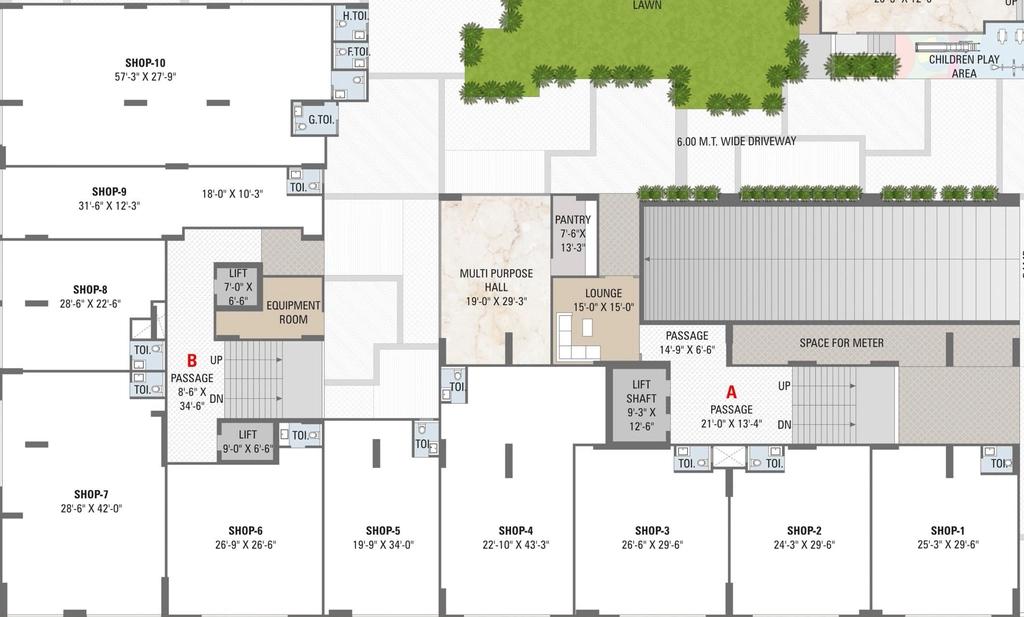 Floor Plan of Commercial Status Altezza in Shilaj, Ahmedabad - Image 402524