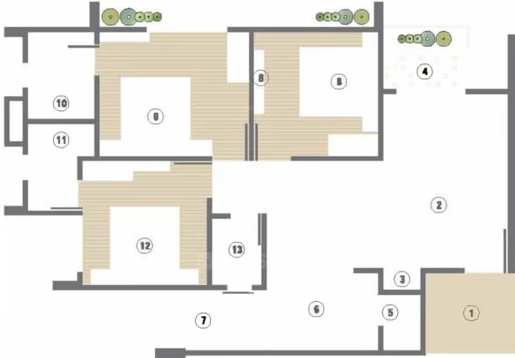 3 BHK Flat in Status Elysium in Gota, Ahmedabad - Image 917756