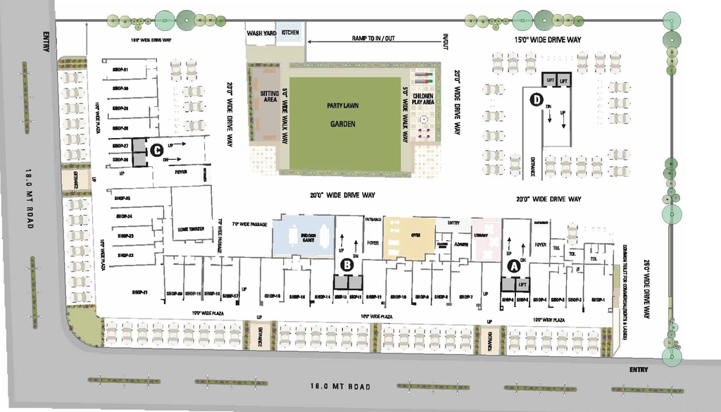Master Plan of Status Elysium in Gota, Ahmedabad - Image 402528