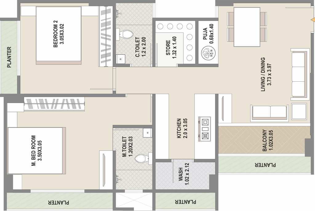 2 BHK Flat in Suchansa Sanskruti Heights in Bavla, Ahmedabad - Image 917764