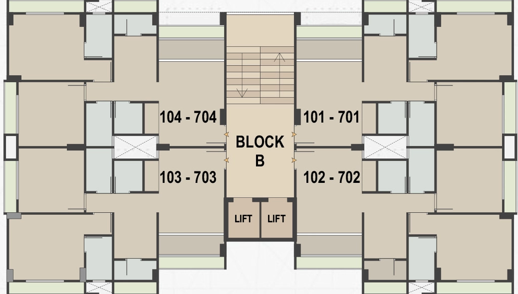 Floor Plan of Suchansa Sanskruti Heights in Bavla, Ahmedabad - Image 402553