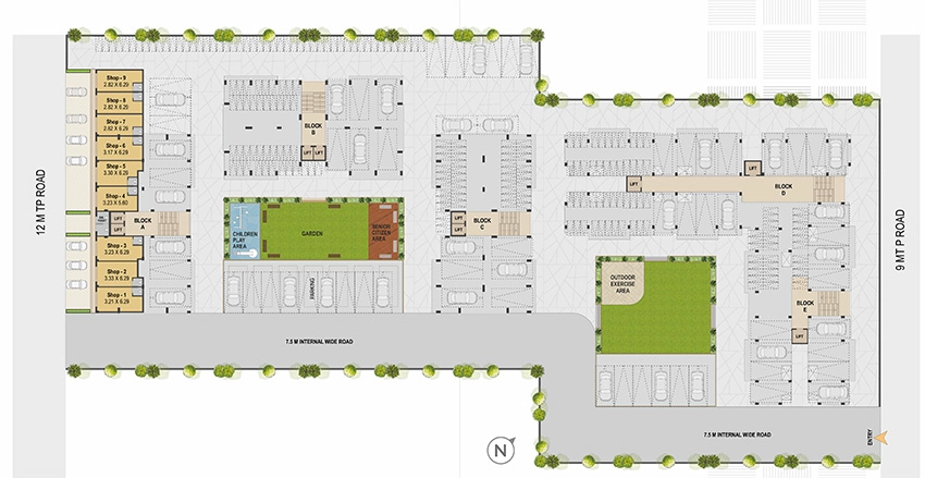 Master Plan of Suchansa Sanskruti Heights in Bavla, Ahmedabad - Image 402552
