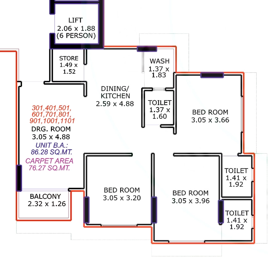 3 BHK Flat in Shiv Shivmani Lake View in Bopal, Ahmedabad - Image 917768