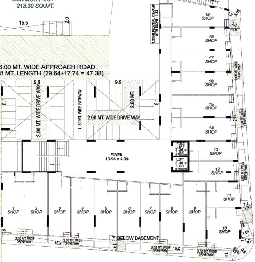 Floor Plan of Commercial Shiv Shivmani Lake View in Bopal, Ahmedabad - Image 402571