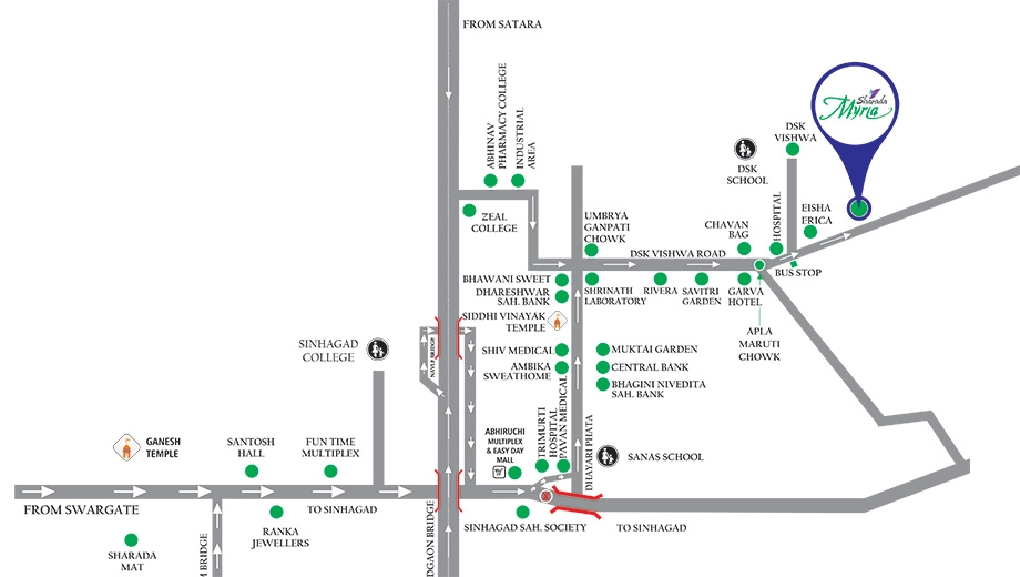 Location of Commercial Sharada Myria - Image 409197
