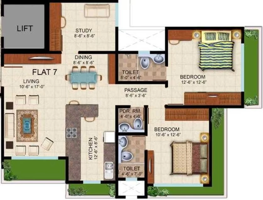 2 BHK Flat in Dheeraj Serenity in Santacruz West, Mumbai - Image 918027