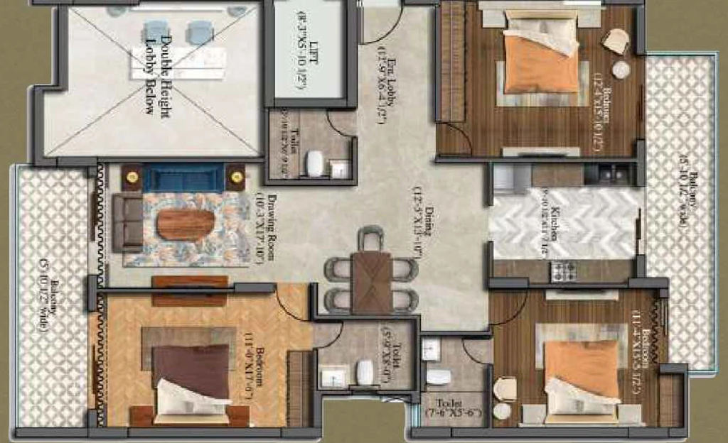 3 BHK Flat in Navraj The Analia in Sector 37D, Gurgaon - Image 917776