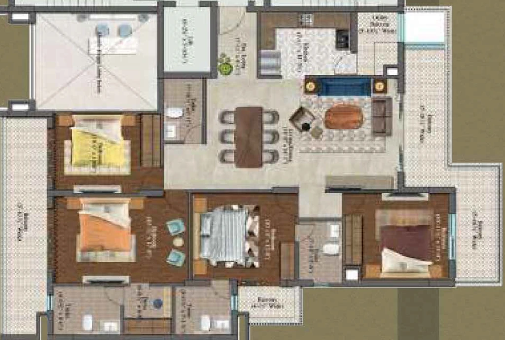 4 BHK Flat in Navraj The Analia in Sector 37D, Gurgaon - Image 917778