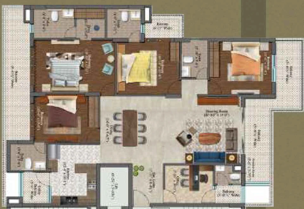4 BHK Flat in Navraj The Analia in Sector 37D, Gurgaon - Image 917779