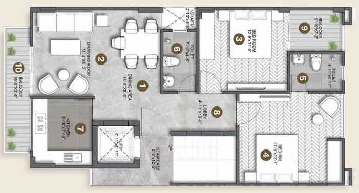 2 BHK Flat in Prime Residences in Sector 65, Gurgaon - Image 917785