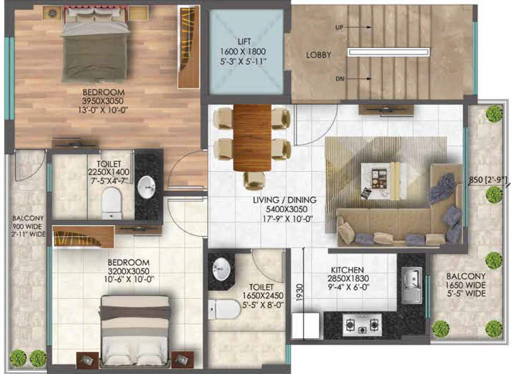 2 BHK Flat in Signature Global City 37D Phase 2 in Sector 37D, Gurgaon - Image 917787