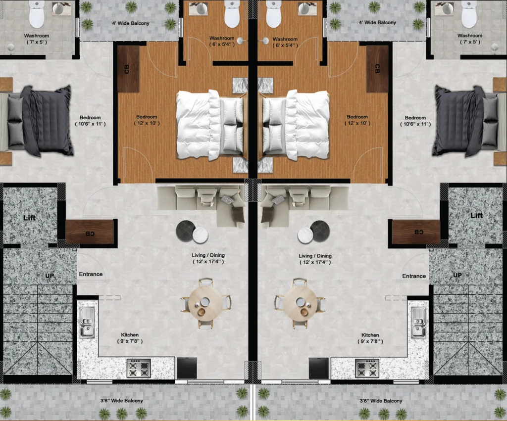 Floor Plan of BLF The Nature Valley in Sector 35, Gurgaon - Image 402646