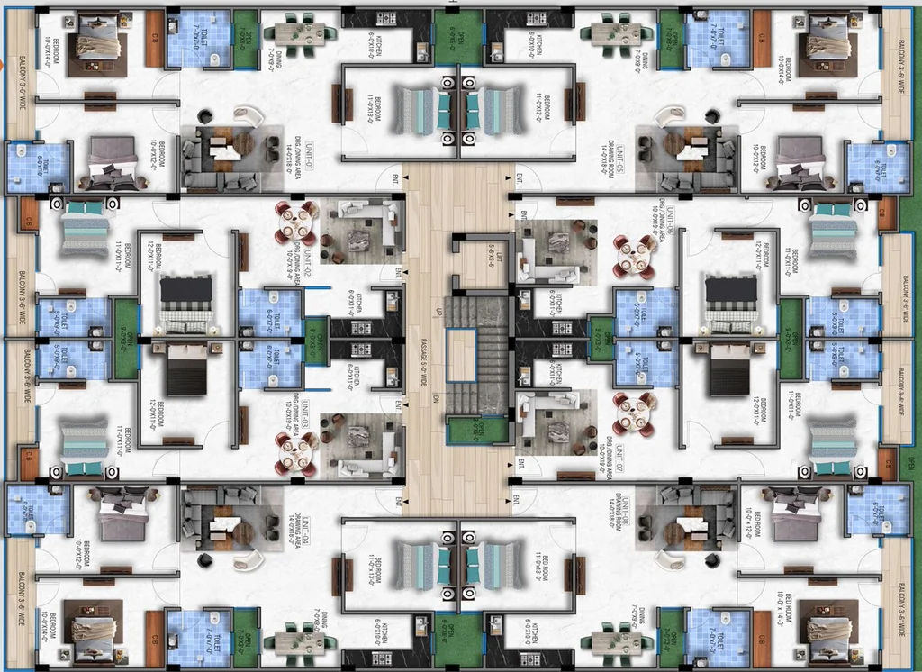 Floor Plan of HCS Nature Plus in Chhattarpur, New Delhi - Image 402659