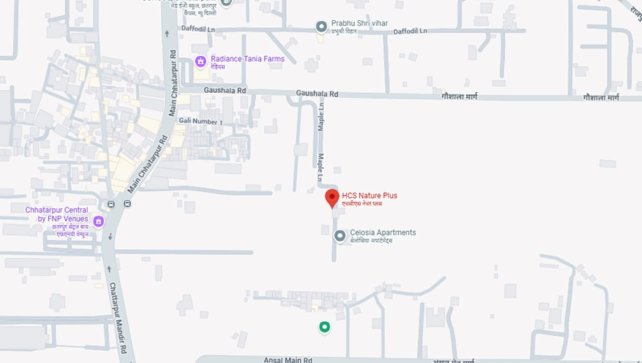 Location of HCS Nature Plus in Chhattarpur, New Delhi - Image 402658