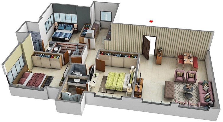 3 BHK Flat in Dheeraj Izarra in Khar West, Mumbai - Image 918023