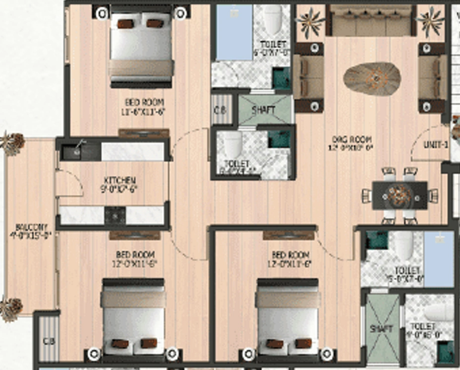 3 BHK Flat in HCS The Mist in Mandi, New Delhi - Image 917822