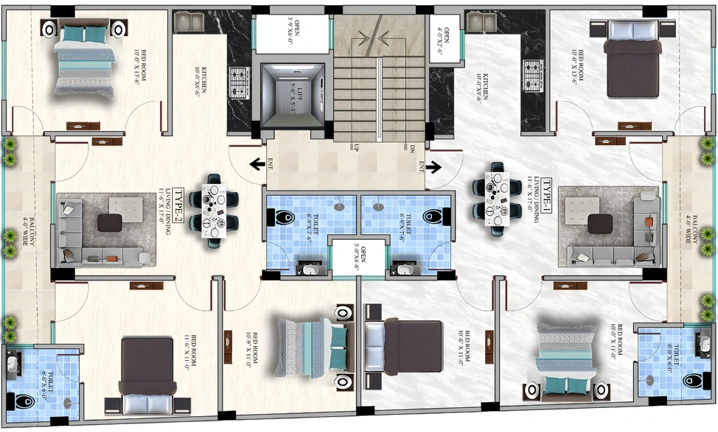 Floor Plan of HCS Mannat in Jonapur, New Delhi - Image 402751