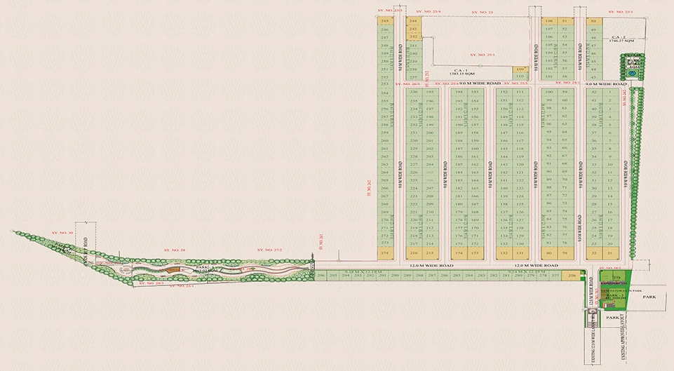 Master Plan of Vencer Rak Felicity in Devanahalli, Bangalore - Image 402775