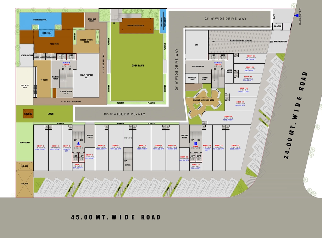 Master Plan of Shree Aastha Avirat in South Bopal, Ahmedabad - Image 402784