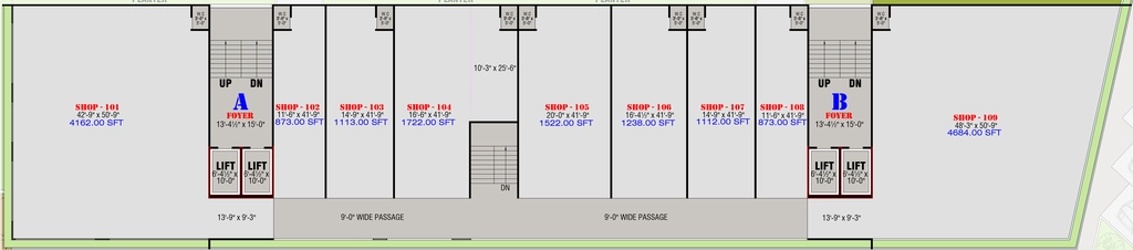 Floor Plan of Commercial Shree Aastha Avirat in South Bopal, Ahmedabad - Image 402795
