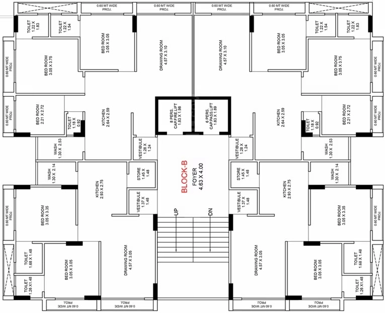 Floor Plan of Radhe Vrundavan Lake view in Chandlodiya, Ahmedabad - Image 402803