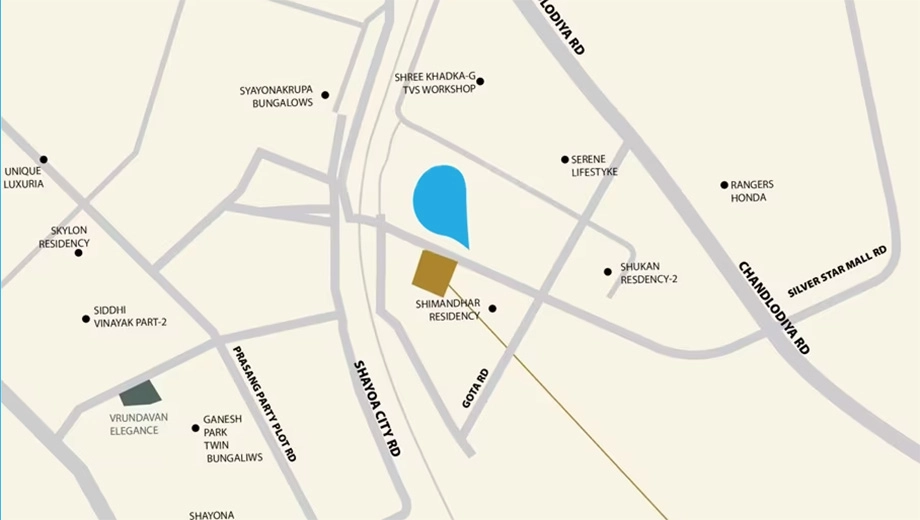 Location of Radhe Vrundavan Lake view - Image 402802
