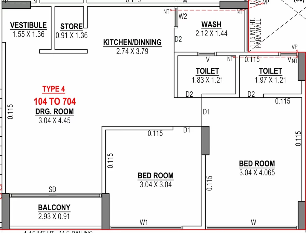 2 BHK Flat in Sumegh Radhe Supreme in Kathwada, Ahmedabad - Image 917866