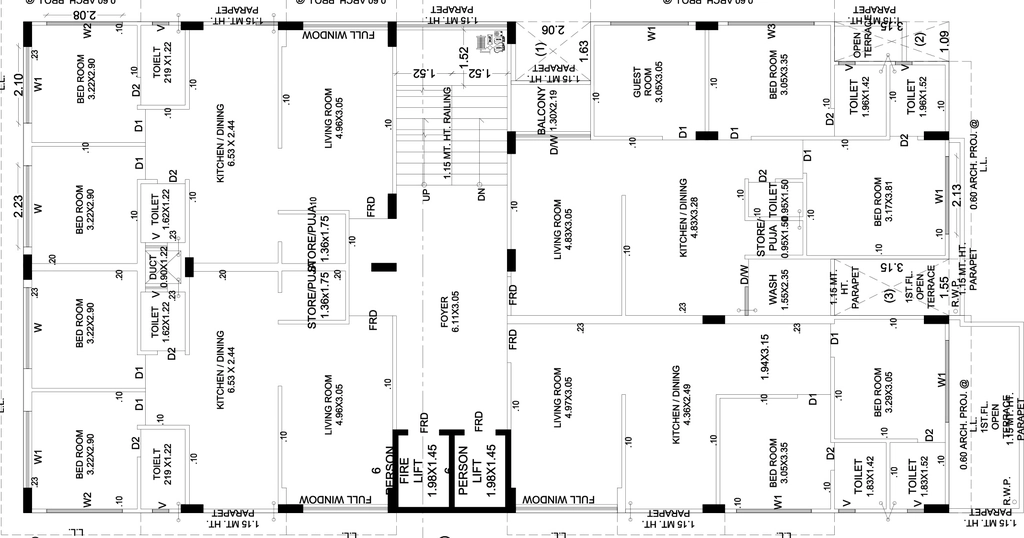 Floor Plan of Surya Icon in Shela, Ahmedabad - Image 402819