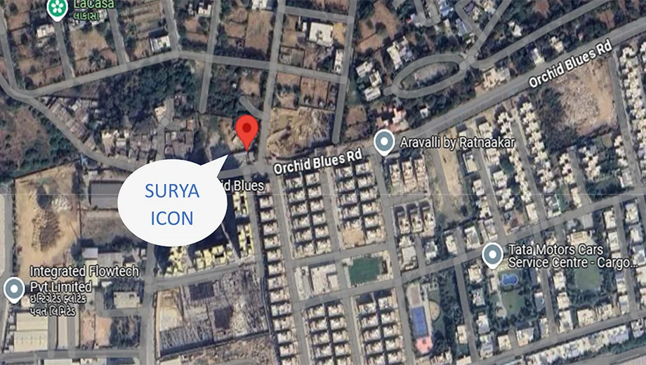 Location of Commercial Surya Icon in Shela, Ahmedabad - Image 402822