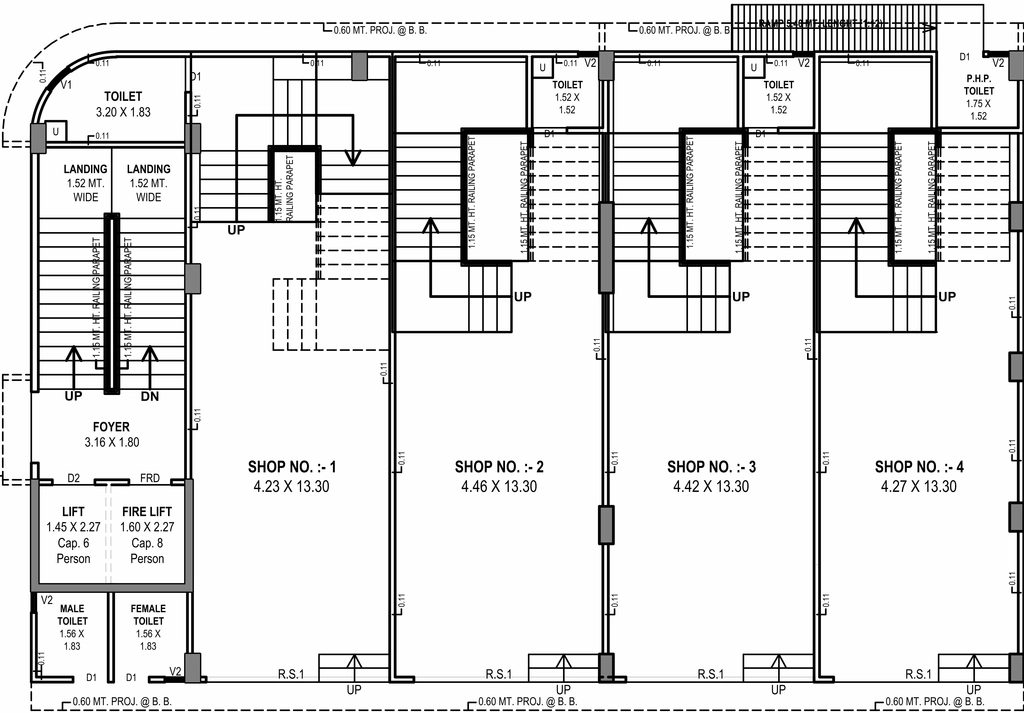 Floor Plan of Commercial Amit Swapneel Spiti in Naranpura, Ahmedabad - Image 402834