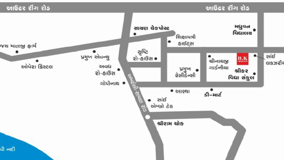 Location of Ramdev B K Heights - Image 403017