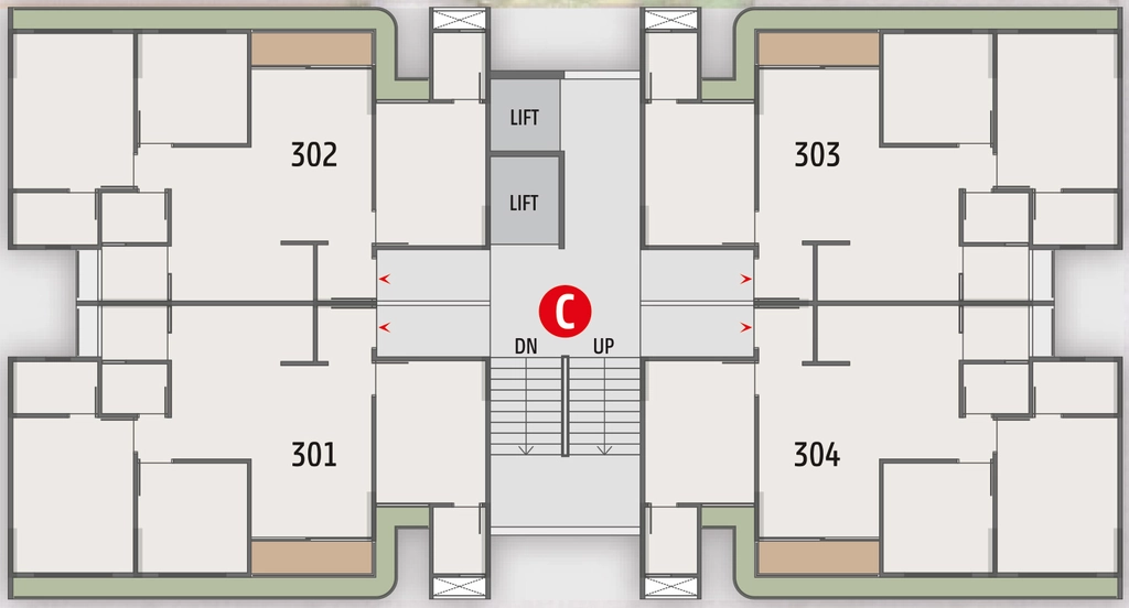 Floor Plan of Tapovan Amour in Shela, Ahmedabad - Image 402888