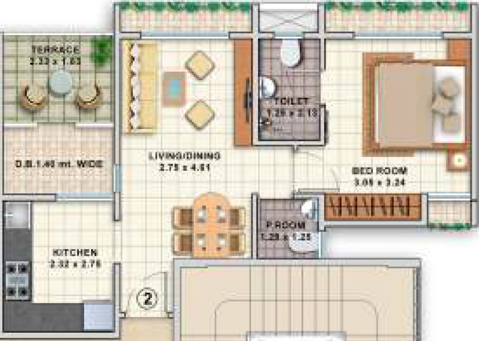 1 BHK Flat in Dheeraj Jade Residences in Wagholi, Pune - Image 918024