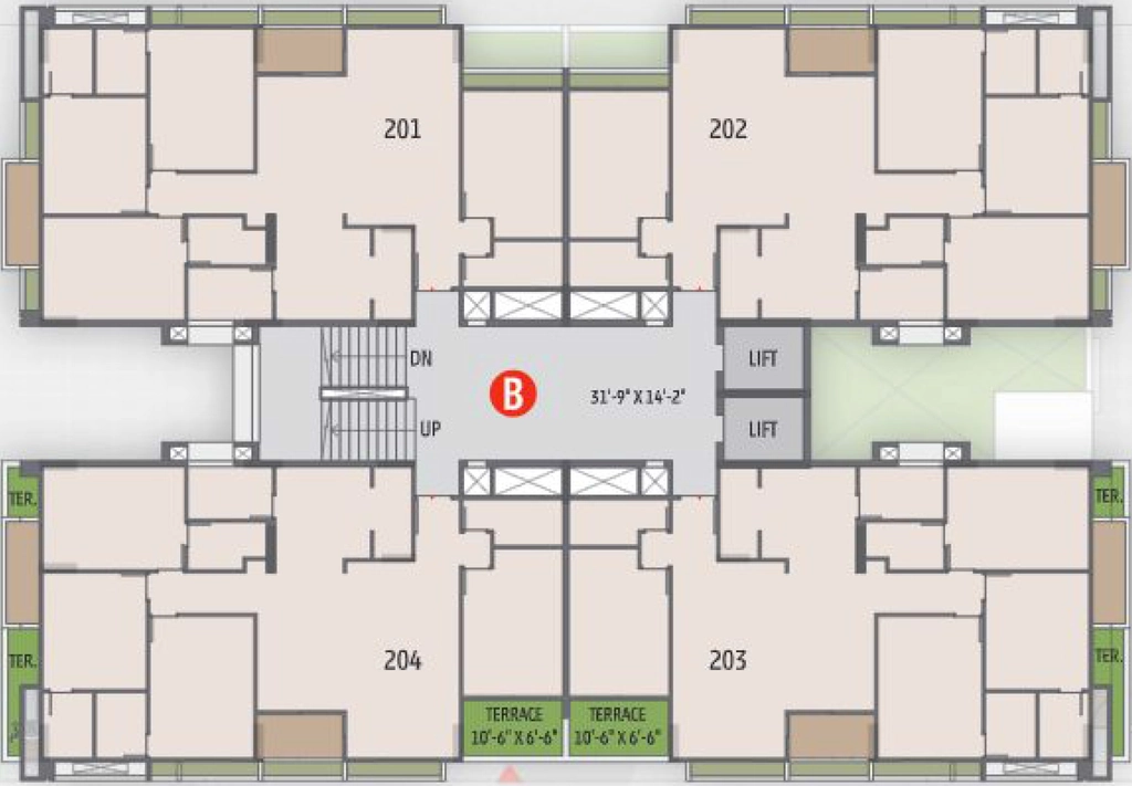 Floor Plan of TCC The Centrium 2 in Ranip, Ahmedabad - Image 402901