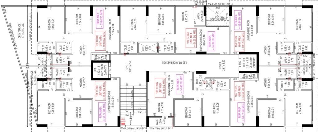 Floor Plan of Vatsal Northview in Ghuma, Ahmedabad - Image 402911