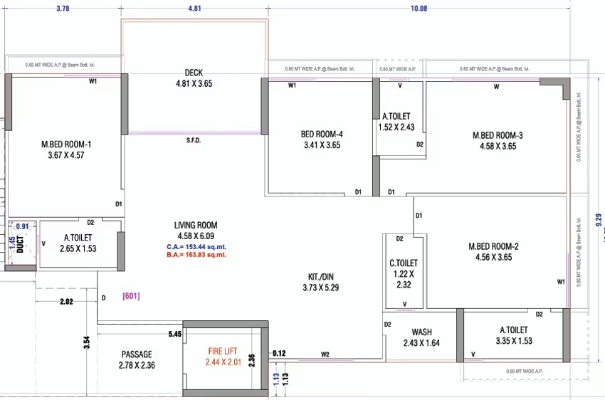 4 BHK Flat in Vijay Silver Arise in Shakti Nagar, Surat - Image 921642