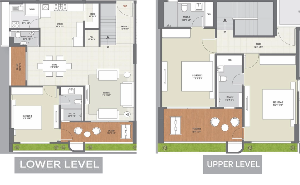 3 BHK Duplex in Vibgyor Sculpture in Ognaj, Ahmedabad - Image 917905