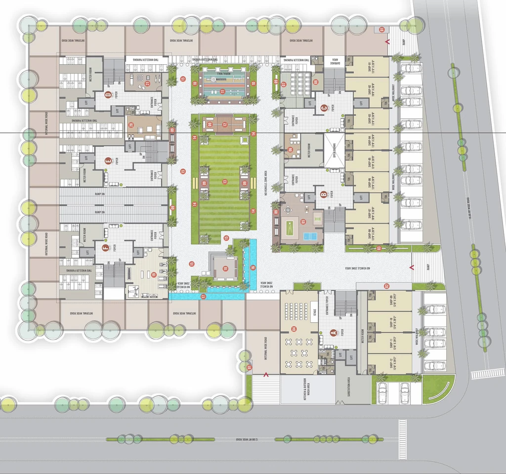 Master Plan of Commercial Vibgyor Sculpture in Gota, Ahmedabad - Image 402932
