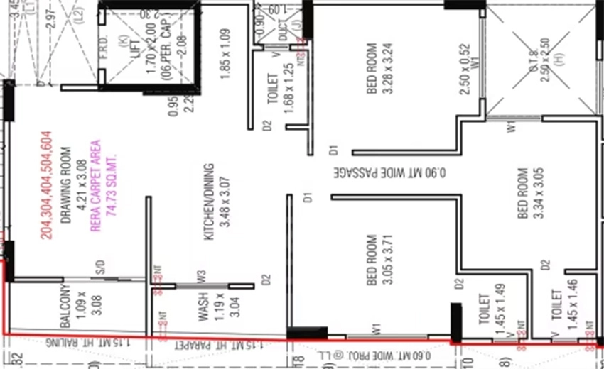 3 BHK Flat in Yashasvi Ekam in Paldi, Ahmedabad - Image 917908