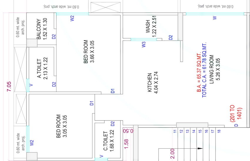 2 BHK Flat in Fifad Nilkanth Heaven in Nana Varachha, Surat - Image 921643