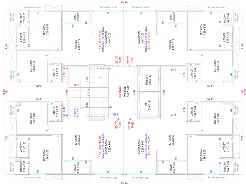 Floor Plan of Fifad Nilkanth Heaven in Nana Varachha, Surat - Image 411127