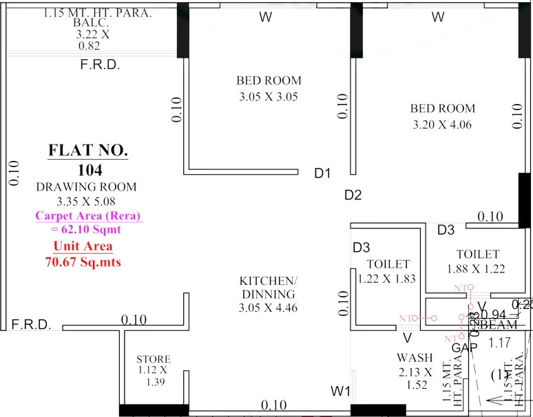 2 BHK Flat in Yashvi Family in Nana Chiloda, Ahmedabad - Image 917918