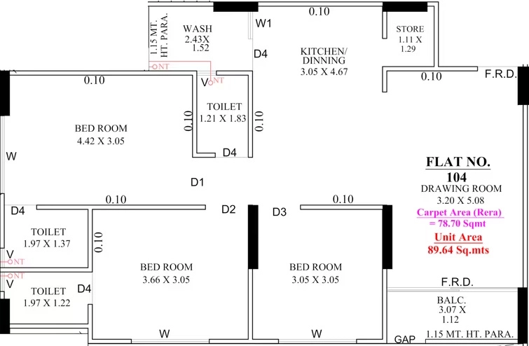 3 BHK Flat in Yashvi Family in Nana Chiloda, Ahmedabad - Image 917919