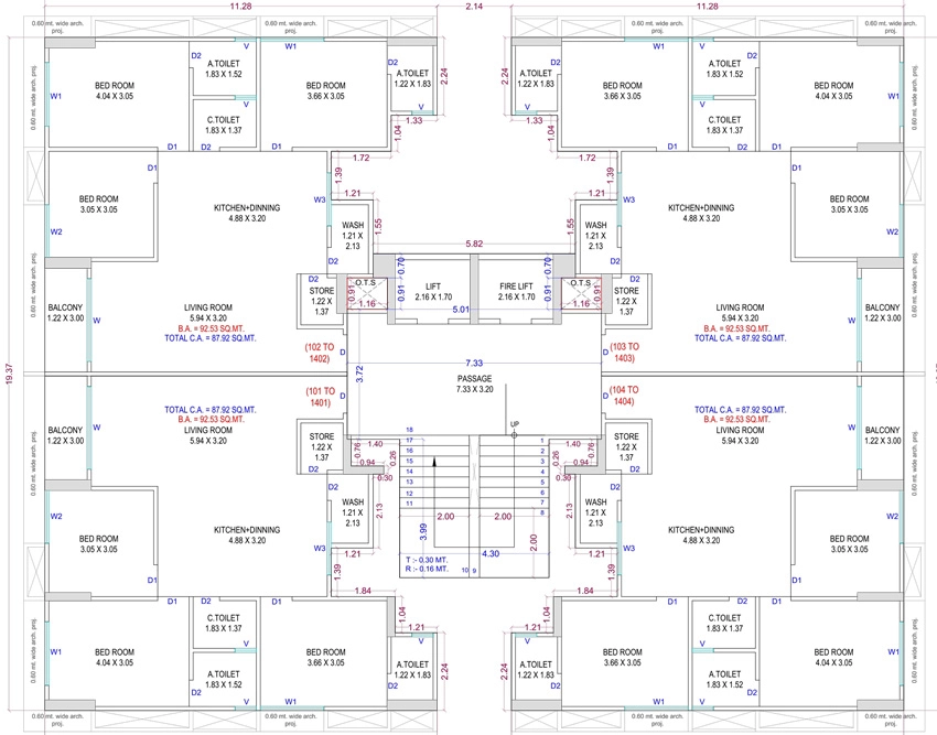 Floor Plan of Siddheshwar Bhagwat Desire in Mota Varachha, Surat - Image 411132