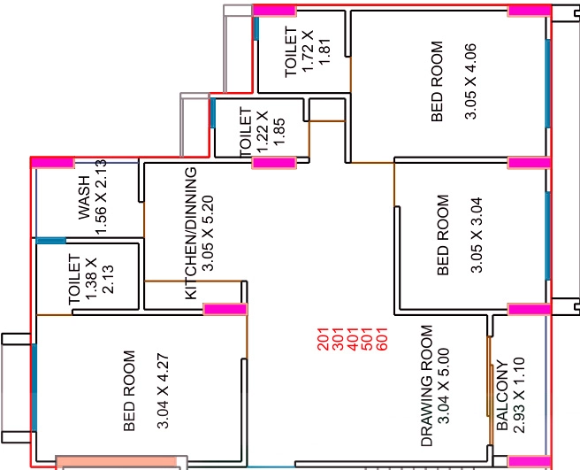 3 BHK Flat in Yogi Kens Residency in Saijpur Bogha, Ahmedabad - Image 917925