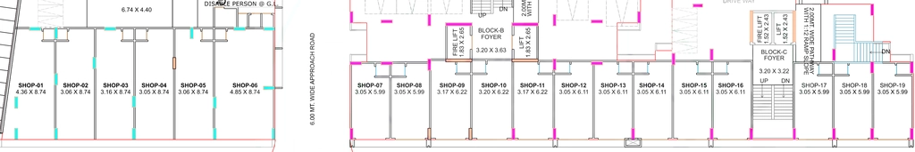 Floor Plan of Commercial Yogi Kens Residency in Saijpur Bogha, Ahmedabad - Image 402981