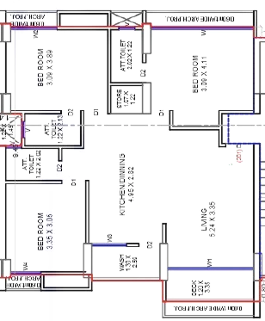 3 BHK Flat in Sritam in Pal Gam, Surat - Image 921646