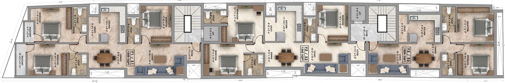 Floor Plan of Aara Venus Zircon in Purasaiwakkam, Chennai - Image 403166